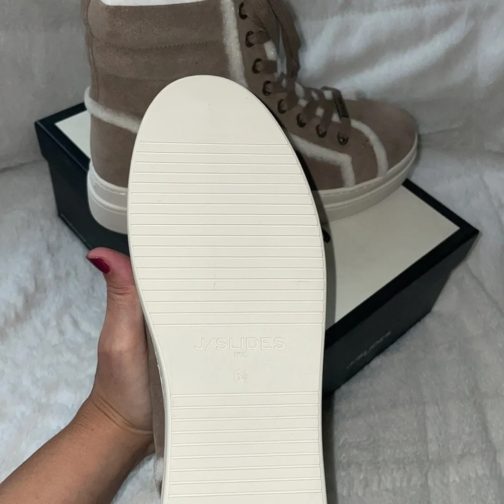NWT J/SLIDES NADAL Faux Fur Platform Bootie - Picture 14 of 14